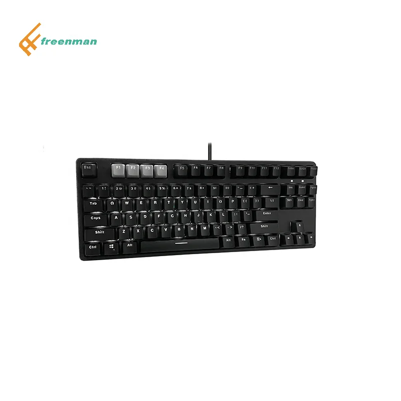 Detachable type C cable wired wireless mechanical switch gaming keyboard for laptop desktop pc with multi-color keycaps option