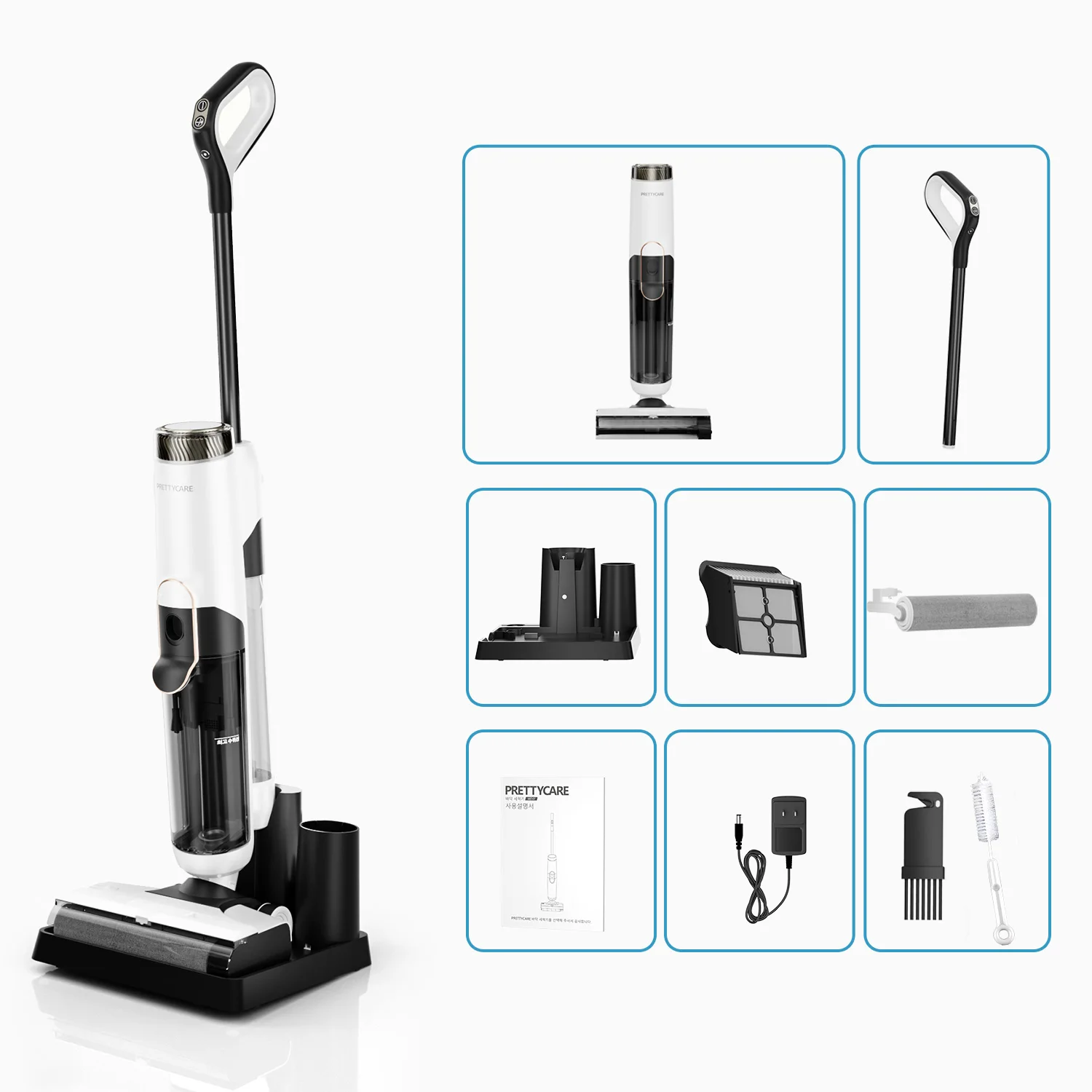 Household Floor Self Cleaning Home Vacuum Cleaner Mop Handheld Home Wet Dry Vacuum Cleaner
