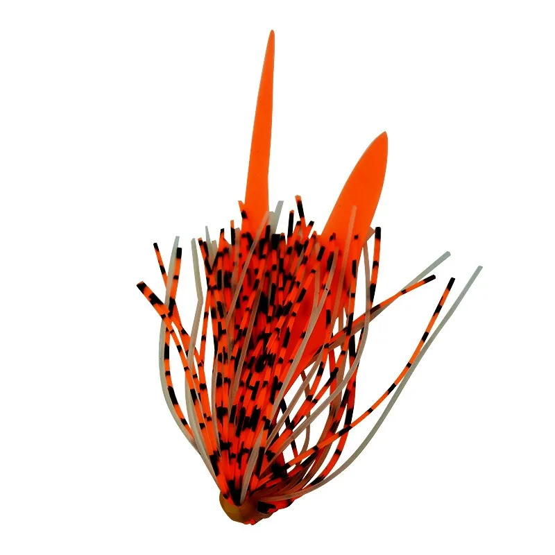 WCH-03 wholesale prices fishing tackle lure accessories 120mm 9 colors cheap rubber squid skirt soft silicone skirts