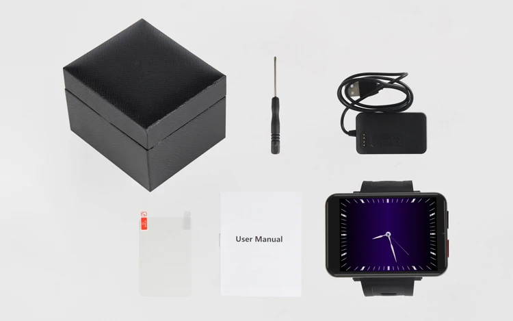 UNIWA DM100 Dual Band Green Light Heart Rate 4G Android Smart Watch Phone