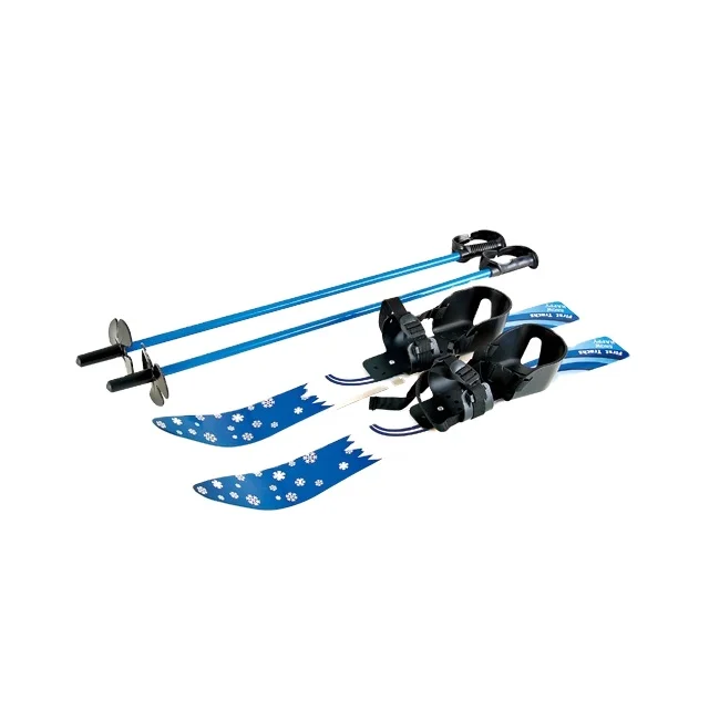 
Kids Toddler First Plastic Snow Skis & Poles Age 3 5 with Bindings  (1600106080487)
