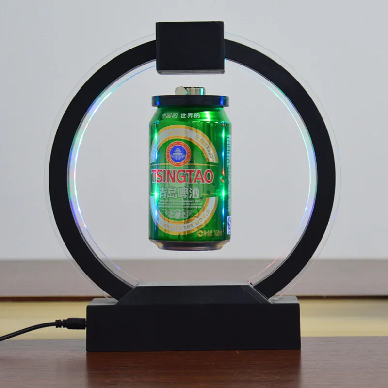 OEM Magnetic Levitating Advertising Display Stand Floating And Spinning Products Display For Wine Bottle Shoes