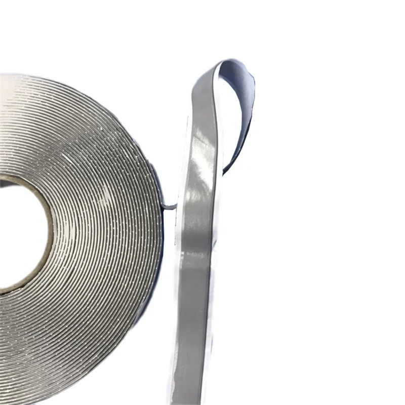 Grey Double-Sided Insulation Butyl Rubber Tape Compatible with Frosted Glass and Galvanized Metal