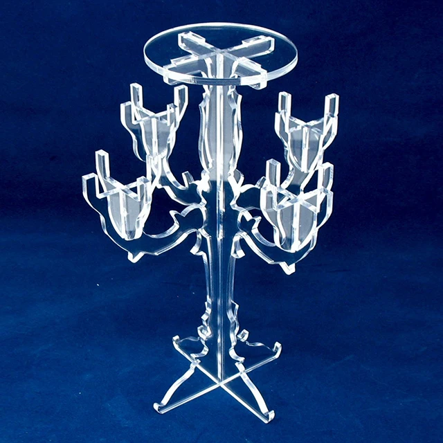 Modern acrylic candle holder/perspex candelabra