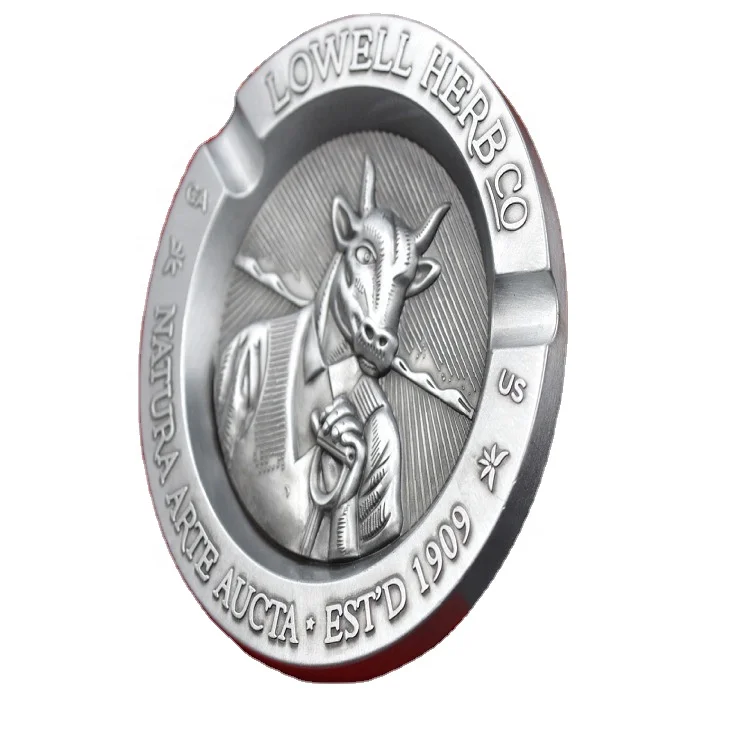 New Design Tauren Metal Ashtray Custom Cow Head Home Use Portable Car Cigar Stainless Steel Ashtray