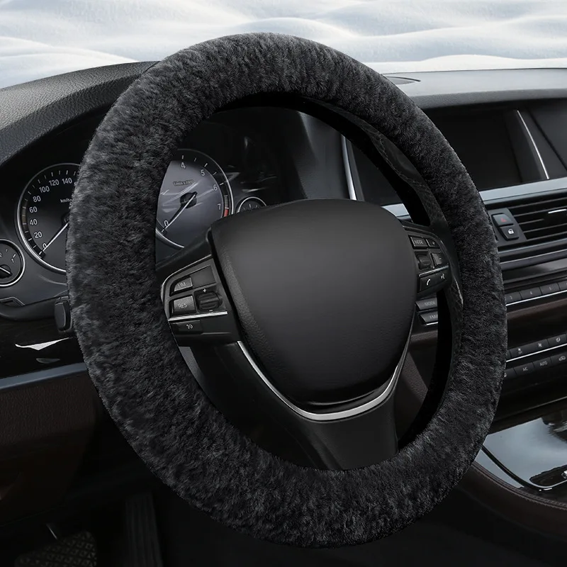 New winter car plush steering wheel cover alpaca automobile steering wheel cover