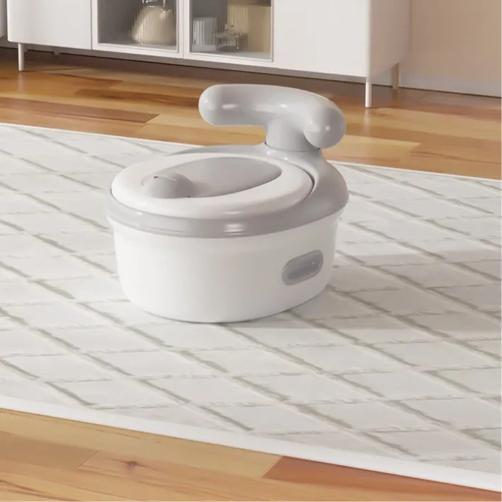 4 in 1 Comfortable Toddler Potty Trainer Non-Slip Base Easy Cleanup Step Stool Floor Potty with Potty Seat Bath Toilet Supplies