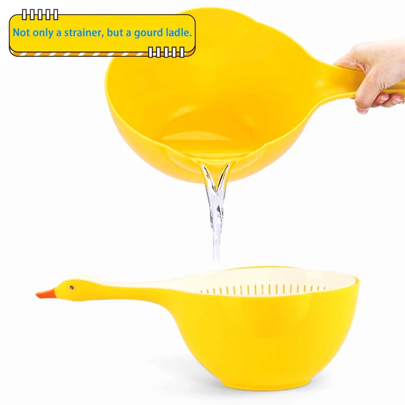 Amazon Hot sell Kitchen Accessories Colander Bowl Vegetable Drain basket Plastic Sink Strainer Basket Fruit Colanders Strainers
