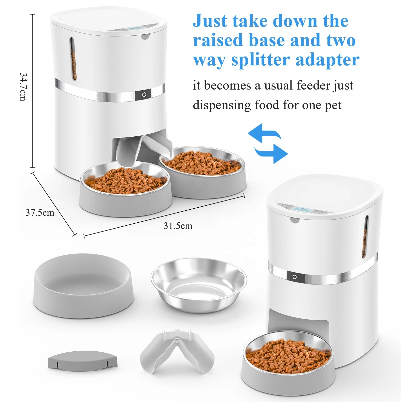 A36D Personalizado Comedero Automatico Para Mascotas Dispensador De Comida Gato Perro