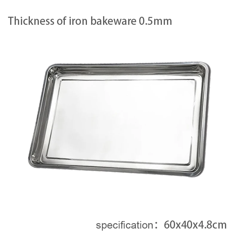 Commercial Aluminum Metal Sheet Baking Tray  Dish Iron Baking Pan With Full Size