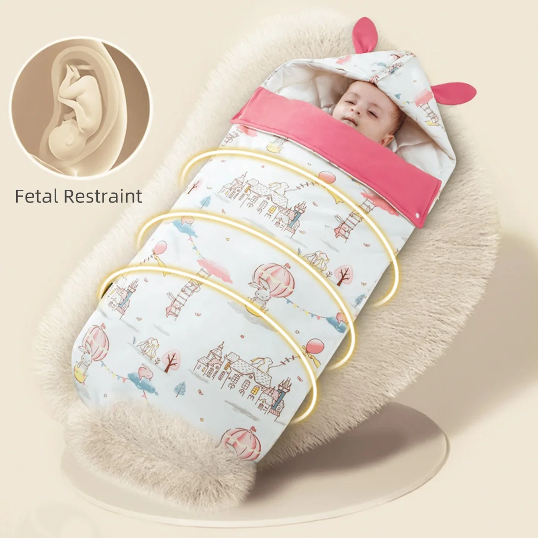 Custom wholesale baby blanket 100% organic cotton four season universal wear clothes newborn baby swaddle