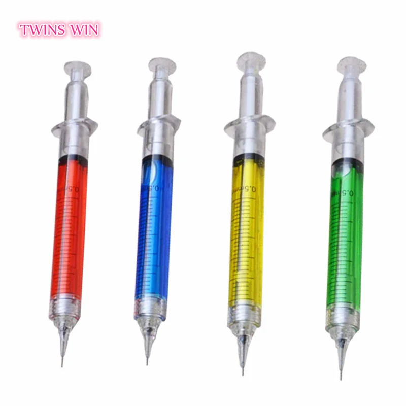 Children Gift Student Supplies Syringe Creative Plastic Pen Cute Pencil Injection Pens 507