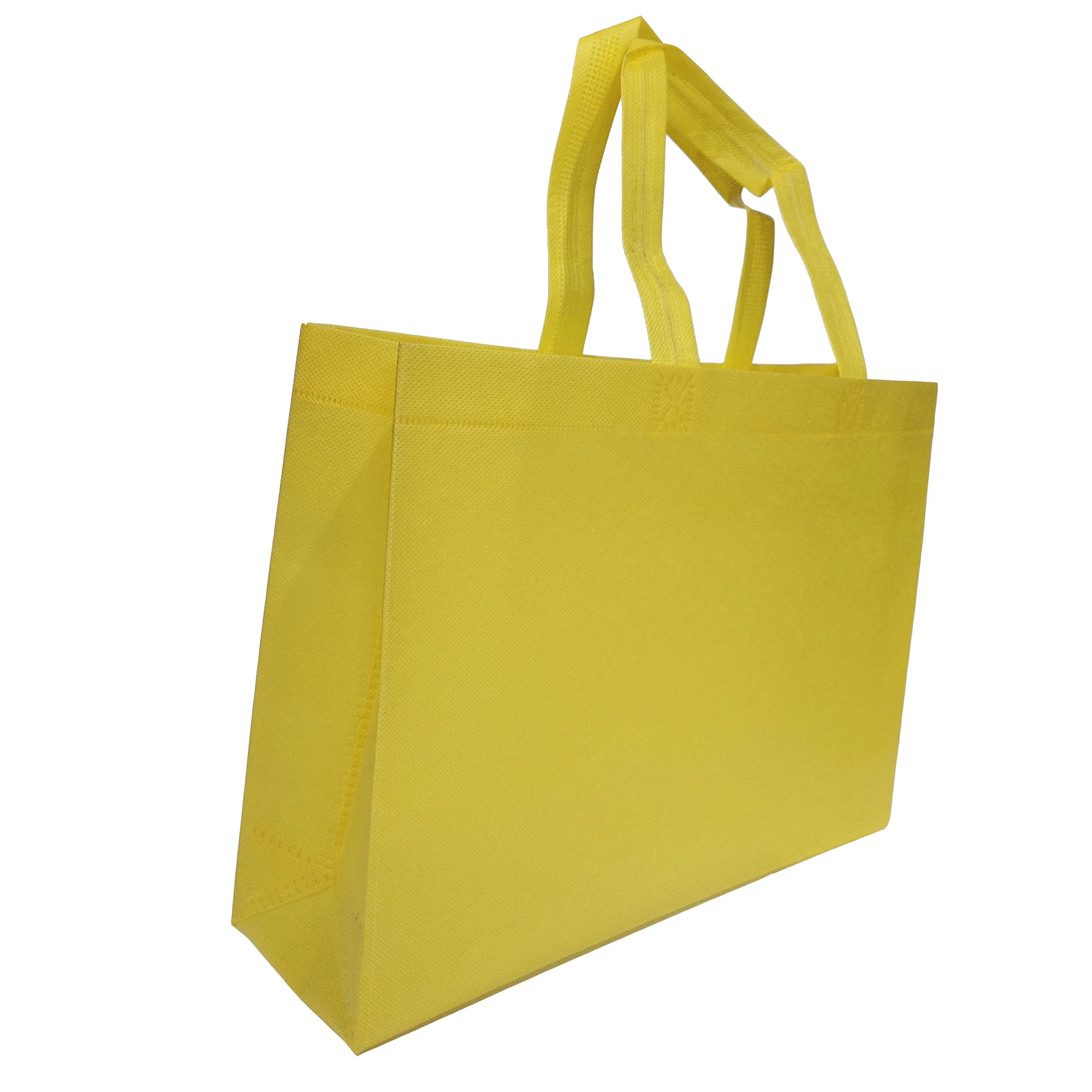 Environmental custom reusable folding shopping degradable non woven carry bags