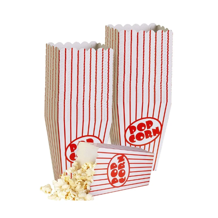 Wholesale Mini Kid Candy Blanket Sweet Treat Holder Display Paper Cardboard Containers Disposable Popcorn Packaging Bucket Box