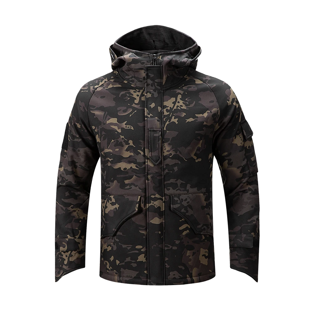 ACU Windproof Outdoor Hoodie Combat Tactical Jacket Hunting Camouflage Factory Custom G8 Waterproof Winter Jacket Polyester