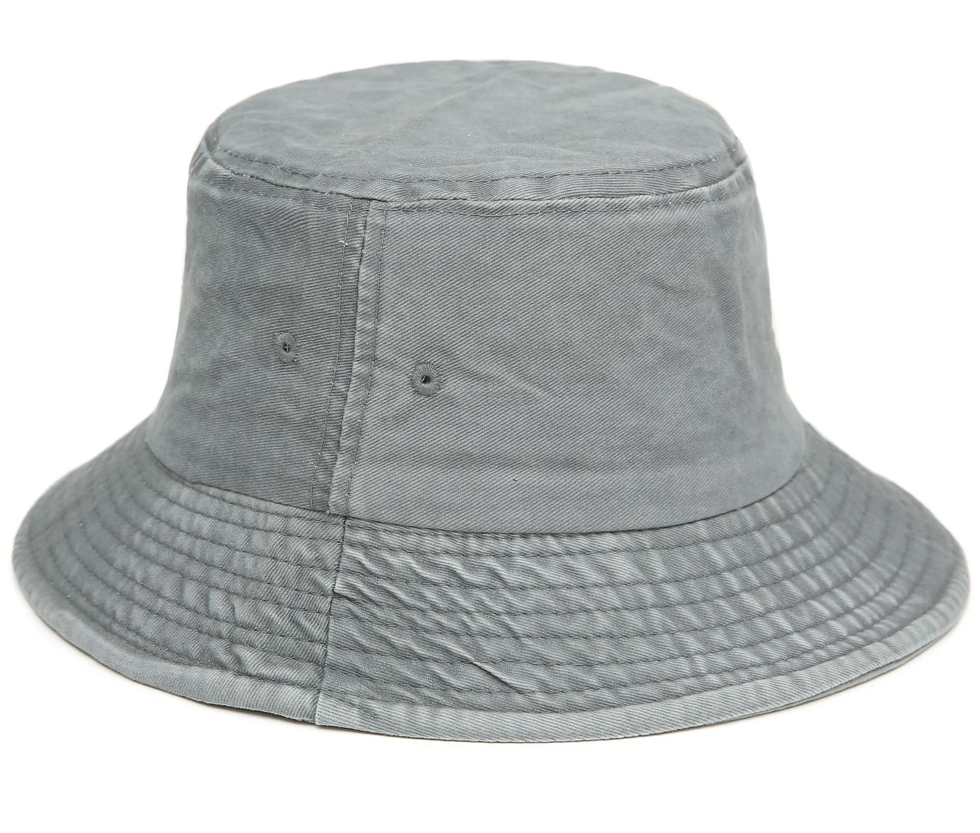 Washed Cotton Bucket Hats Packable Summer Outdoor Cap Travel Beach Sun Hat Plain Colors for Men Women