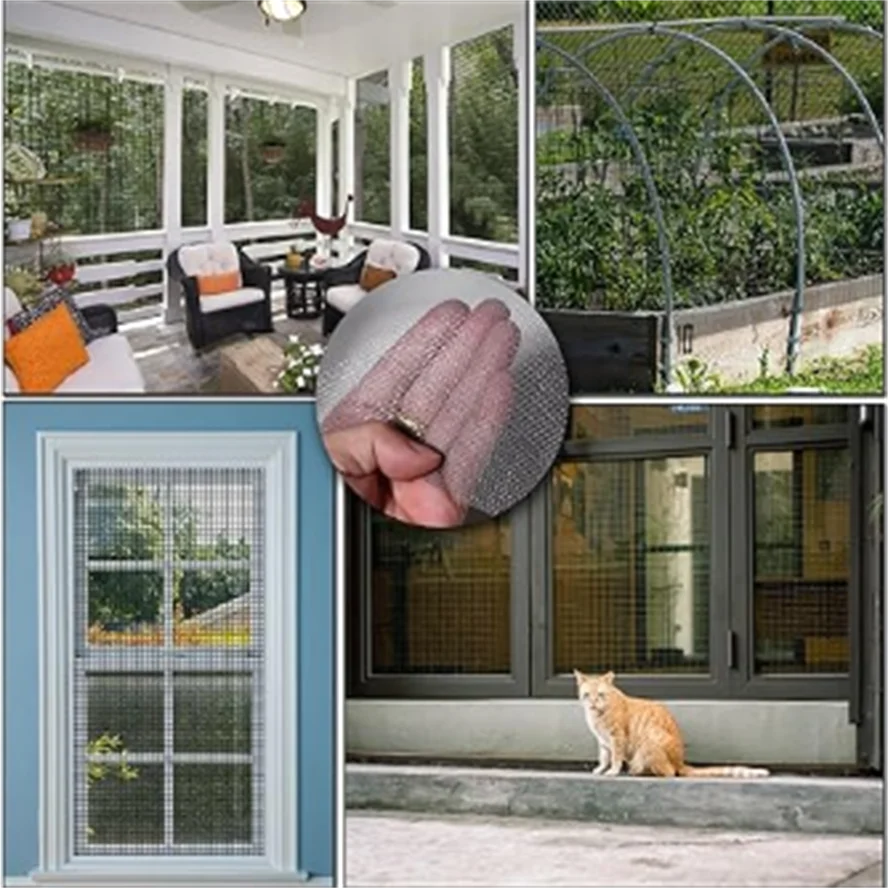 Ventilation Insect Protection Window Screen Fiberglass Mesh For Door
