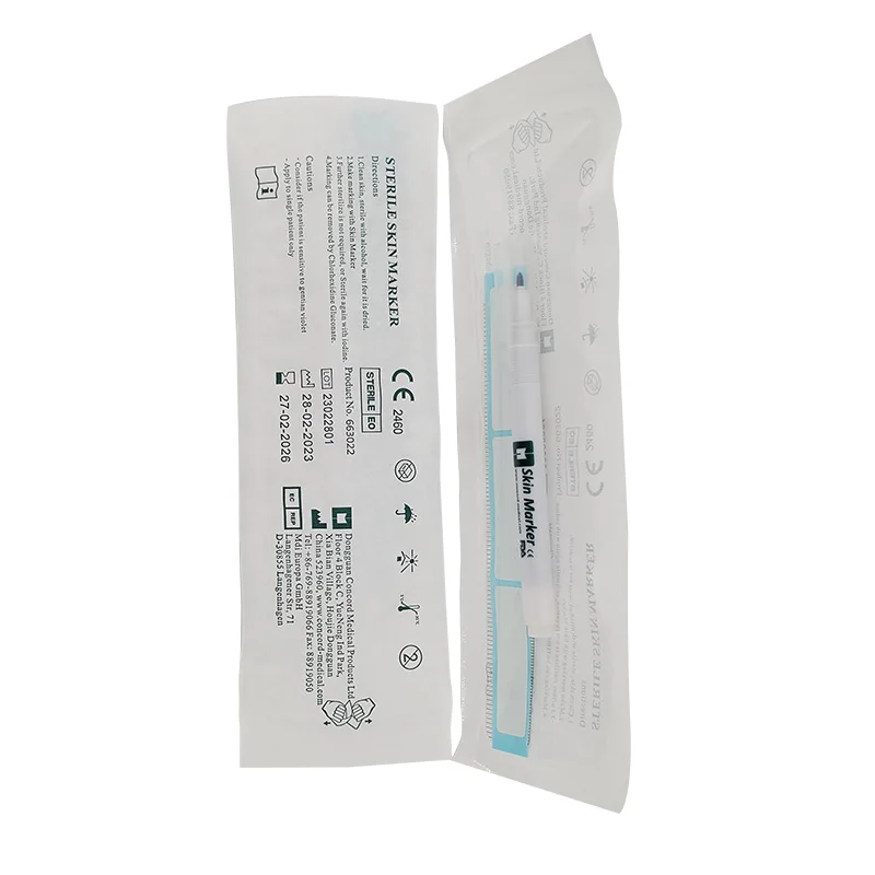 Professional 0.5Mm 1Mm Surgical Skin Marker Pen Permanent Skin Marker Manufacturer