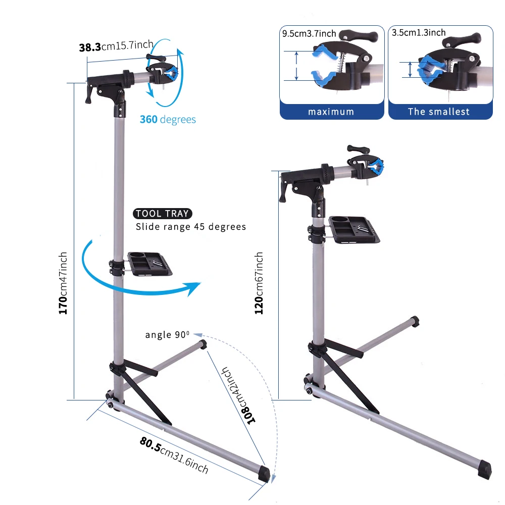 Aluminum Alloy Bike Repair Stand Professional Bicycle Fold Rack from