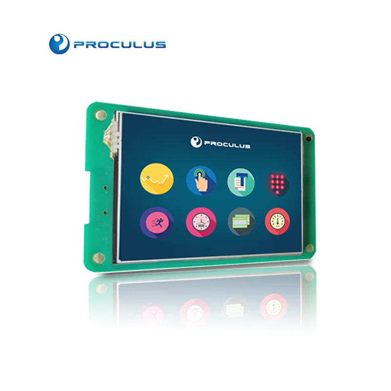 Proculus 2.8 Inch Uart Small Smart LCM Industrial Linux Ubuntu RS232 USB LCD Display Module LED TFT Display Screen Panel Module