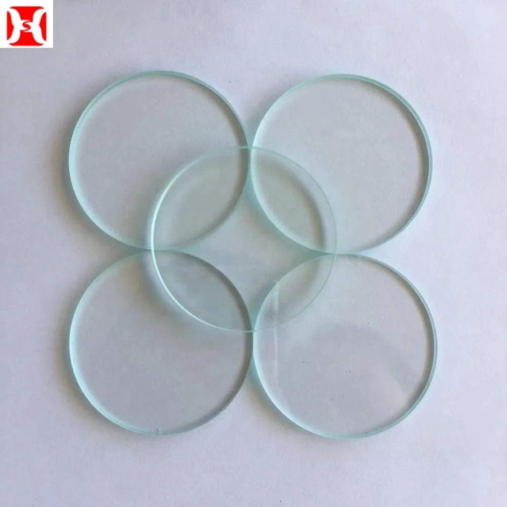 Best selling heat resistant round glass fireplace quartz glass viewing window sheet observation glass Factory price