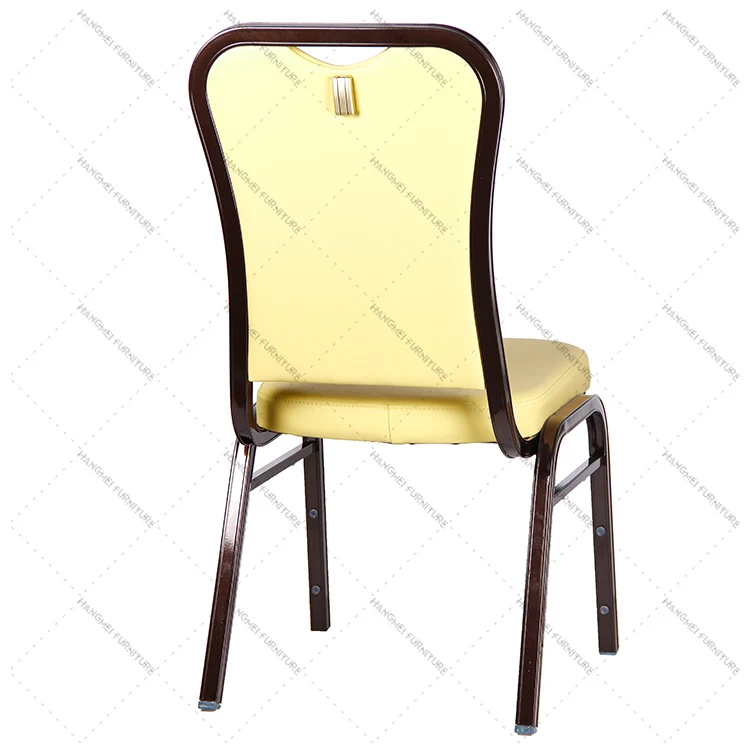 Foshan Hangmei wholesale banquet chair stackable metal hotel chair restaurant chair