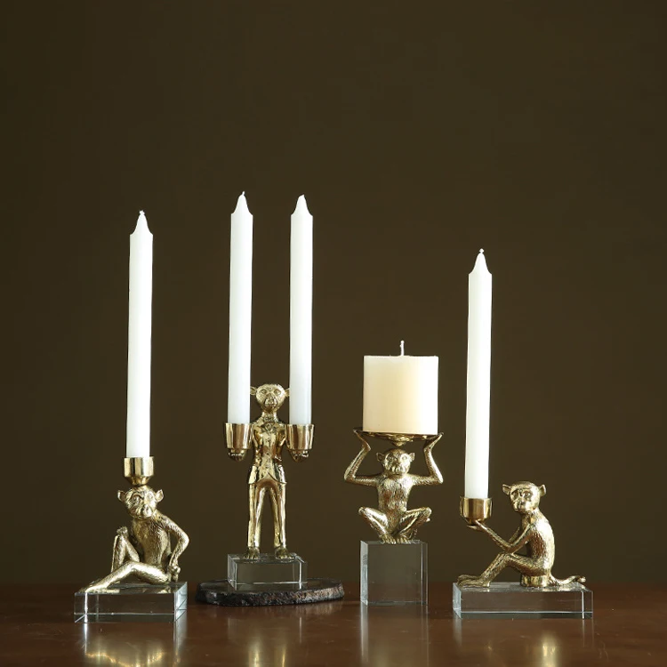 
Hotel western restaurant metal candlestick candlelight dinner romantic table decoration home decoration candlestick 