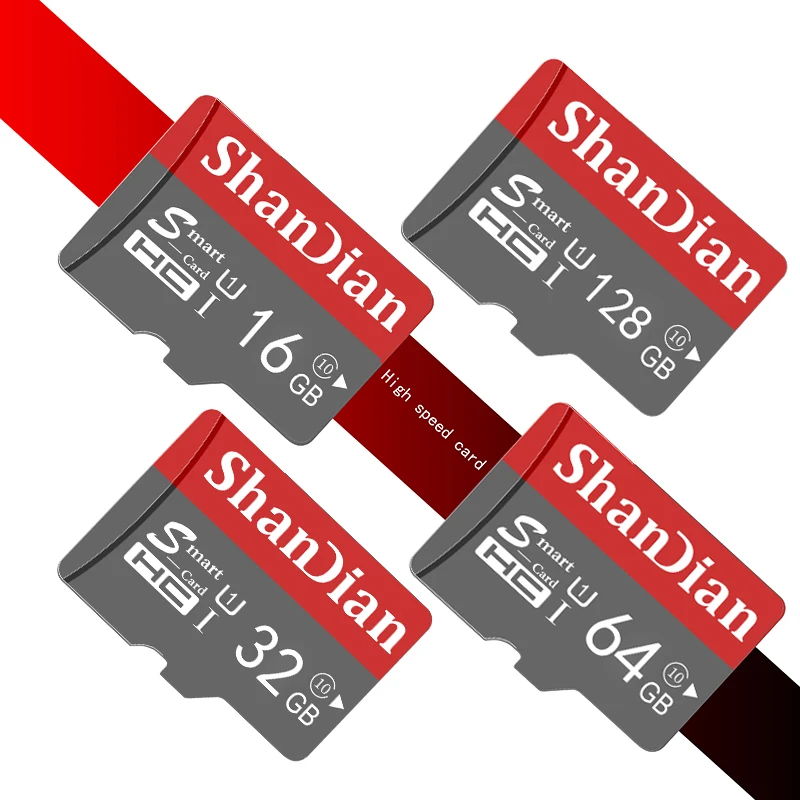 SHANDIAN  Mico tf card SD 8GB 16GB 32GB 64GB 128GB memory C10 micro card memorias class A1 memory card