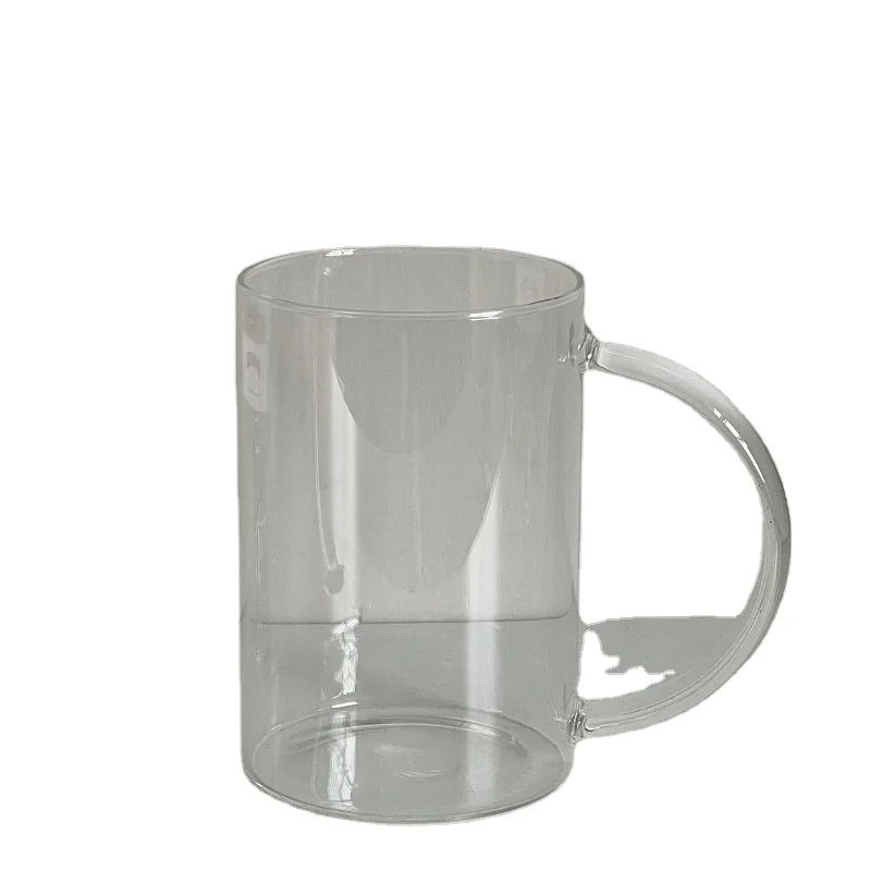 Caffeine Beaker Mug Graduated Beaker Mug with Handle Borosilicate Glass Multi-Function Food Grade Measuring Cup