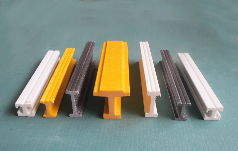 FRP I shape beams, structure support pultruded FRP profiles I beams, fiberglass plastic H beam