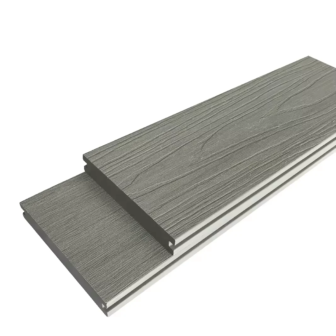 Hot-slae Hollow Wood Plastic Composite Decking Waterproof Outdoor Wpc Decking Floorings