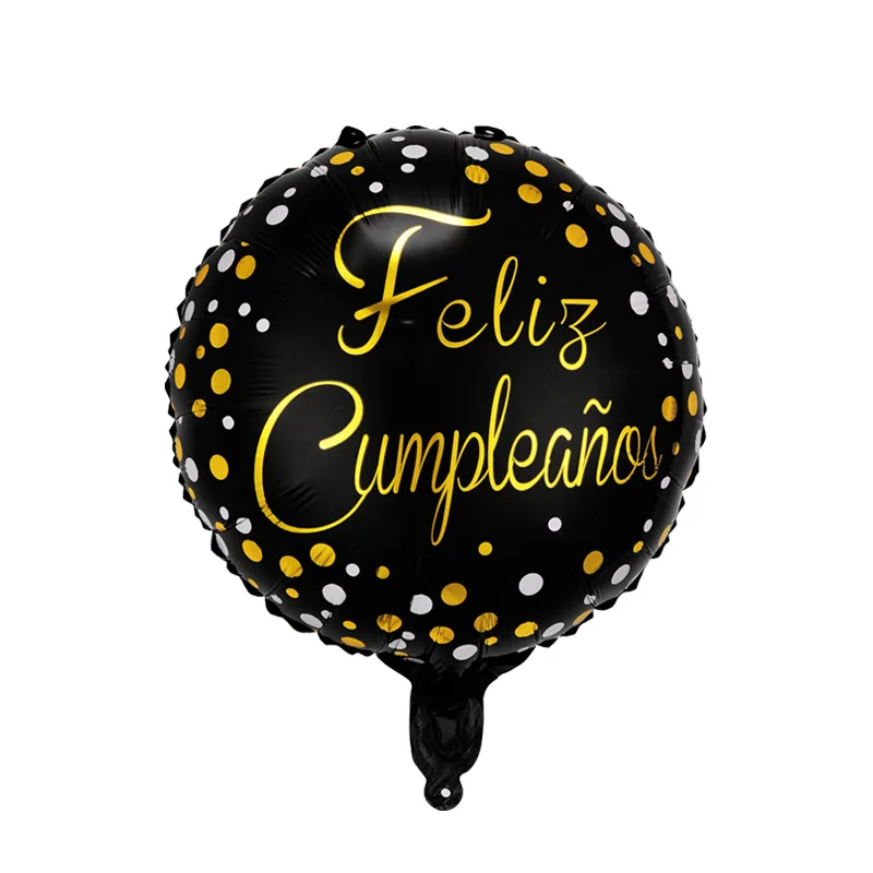 Воздушные шары Feliz Cumpleanos испанские украшения на день рождения 18-дюймовые воздушные из алюминиевой фольги гелиевые
