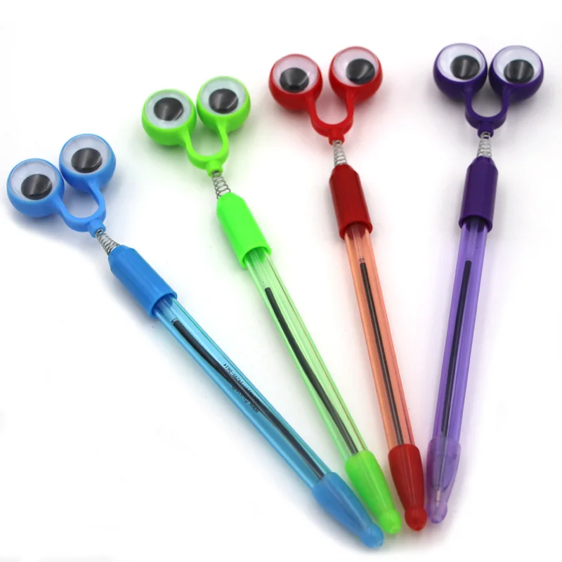 
Novelty stationary wiggle frog eyes shaped ball pen for advertising 