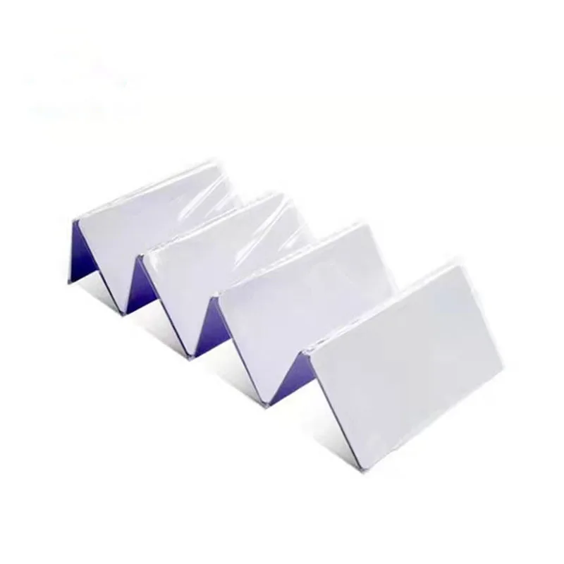 High Quality CR80 Double sided Coated Plastic White Blank PVC Card For Printing Card Ribbon Printer