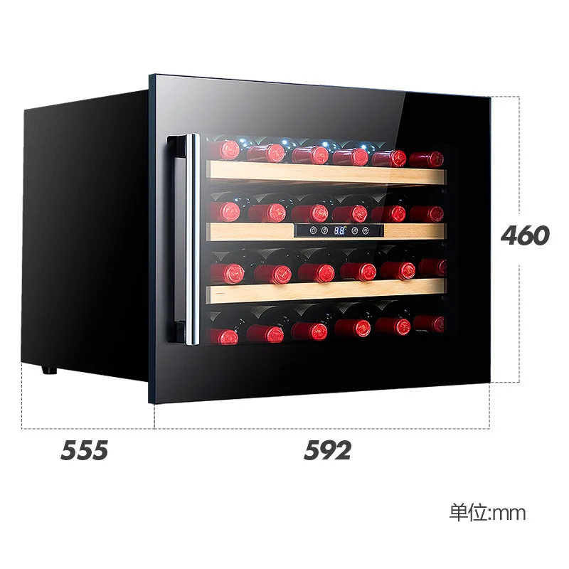 VANACE Mini Fridge Slim 220v Display Cabinet Refrigerator Thermoelectric 40 Bottle Wine Cooler