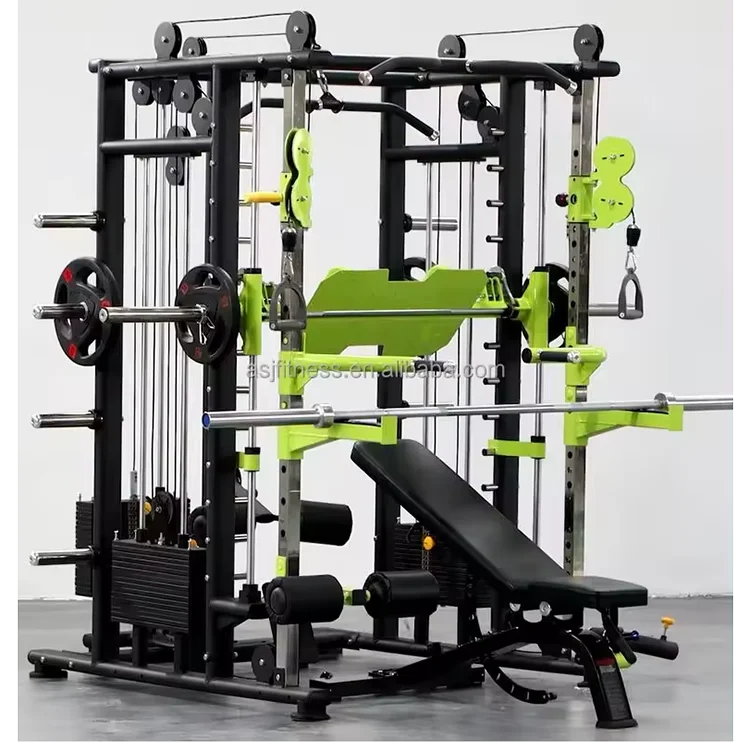 Bodybuilding Cable Crossover Multi functional Station Power Cage Squat Rack Chest Exercise gym equipment Training Smith Machine