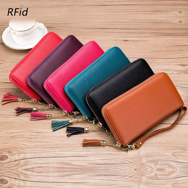 Anti Lost Italian Leather Wholesale Wholesalers Fashion Rfid Women Slim Card Holder Sale Bulk Order Custom Logo Wallet