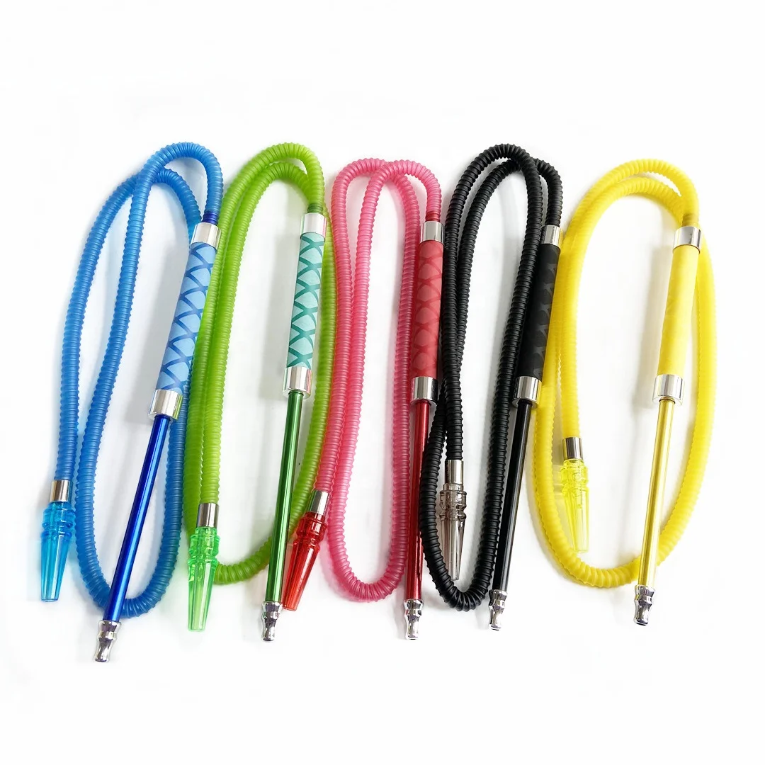 Заводские аксессуары для кальяна трубка курения алюминиевый пластиковый одноразовый шланг