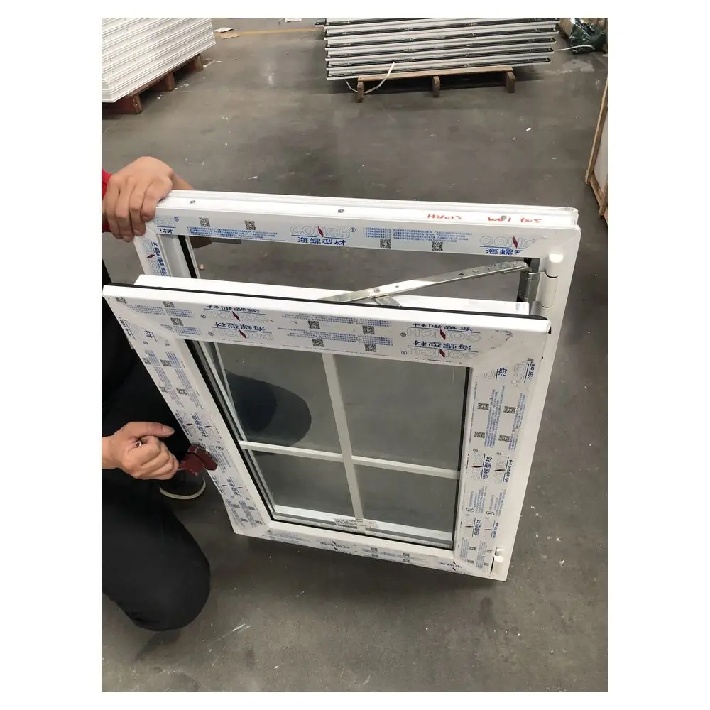 Florida High Quality Hurricane Approved Tempered Glass Aluminum UPVC Awning Windows