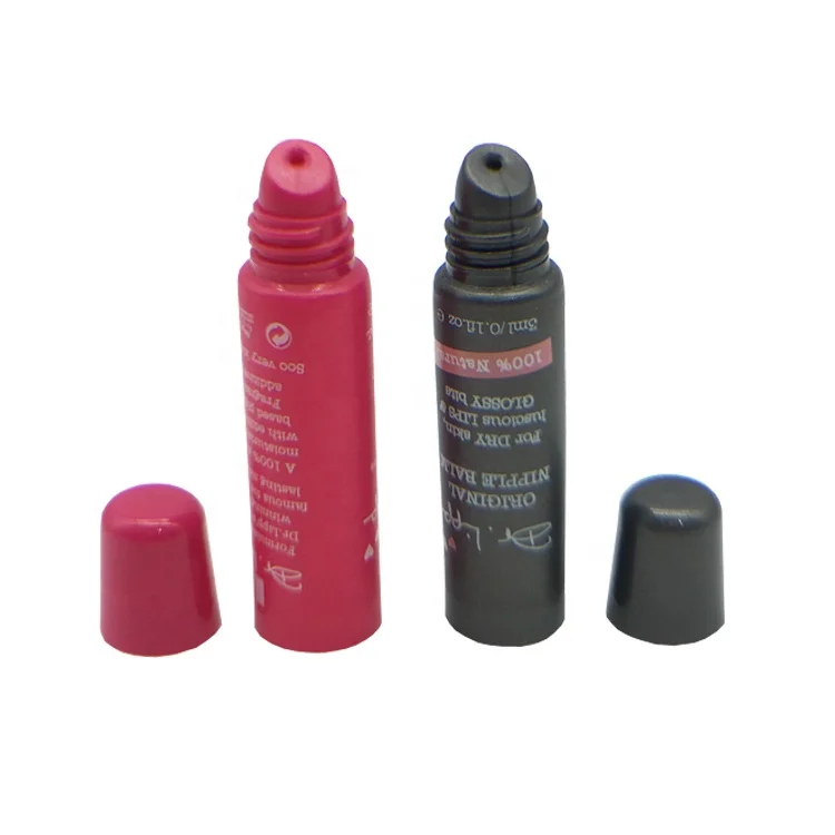 Promotion Red Lipgloss Tube, D16mm Mini Lipgloss Tube Squeeze Tube Lipgloss