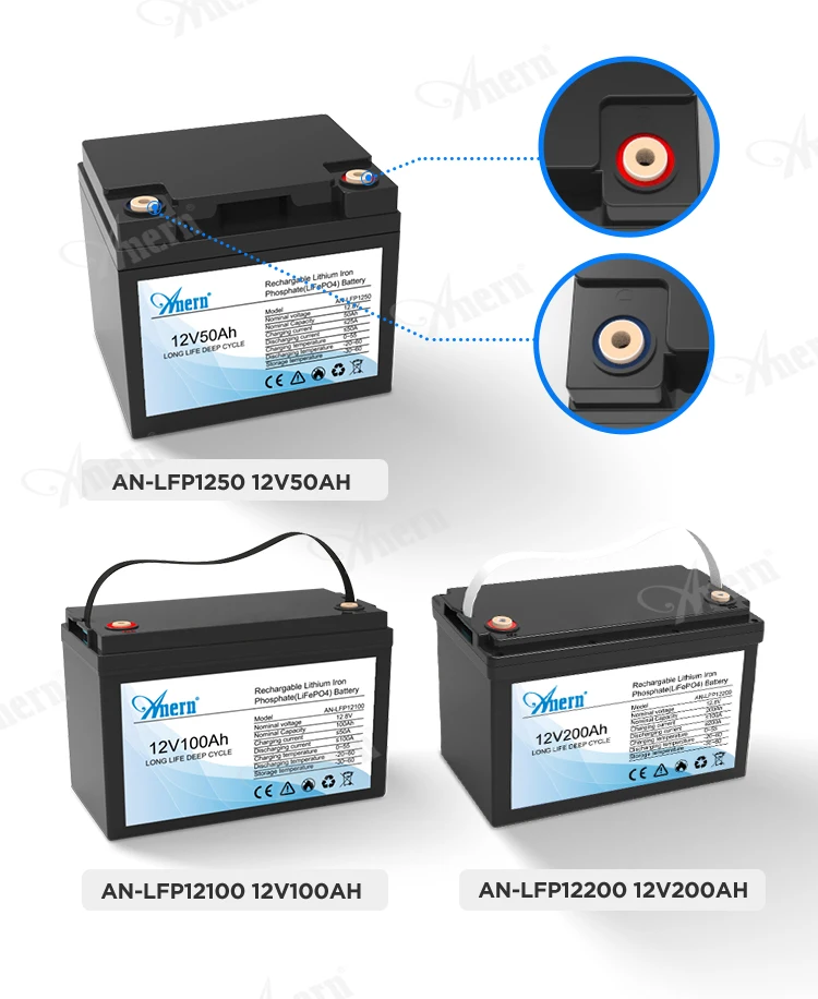 Solar Energy Lifepo4 Lithium Ion Battery 12v 100ah for solar system