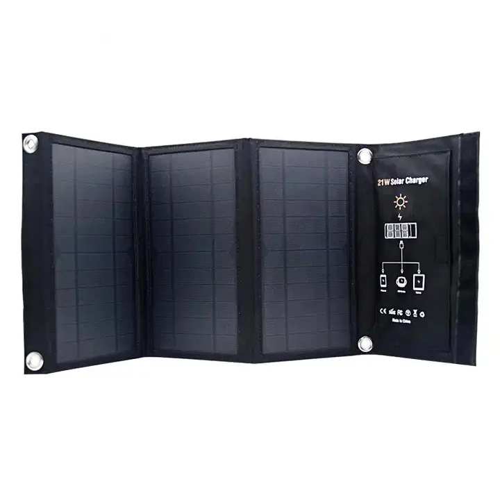 Folding Solar Pack Portable 21w Digital Phone Emergency Charging Outdoor Solar Charger