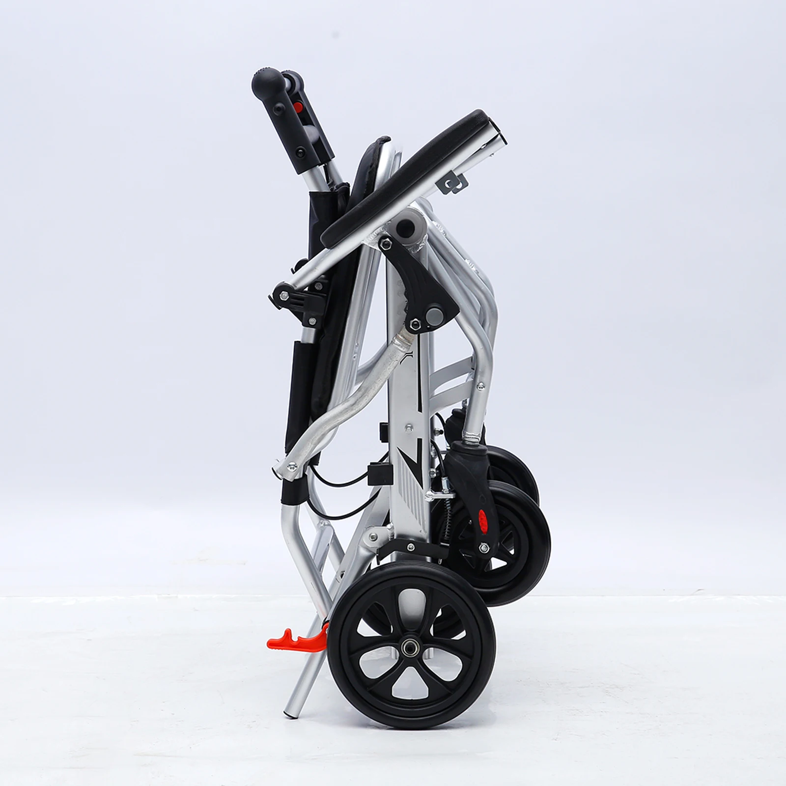 Ultra Super Light Weight Airplane Folding Travel Portable Aluminum Alloy Manual Wheelchair