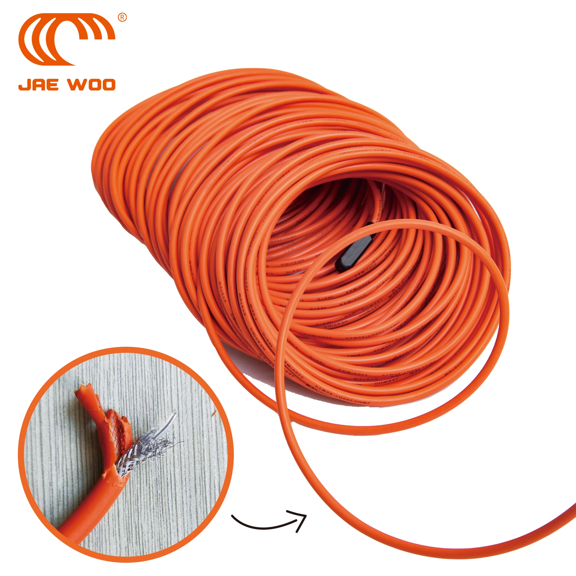 High Quality Floor Heating Cable Home Bathroom Industrial-Modern Design PVC/Rubber/PC 230V/220V Underfloor Heating System