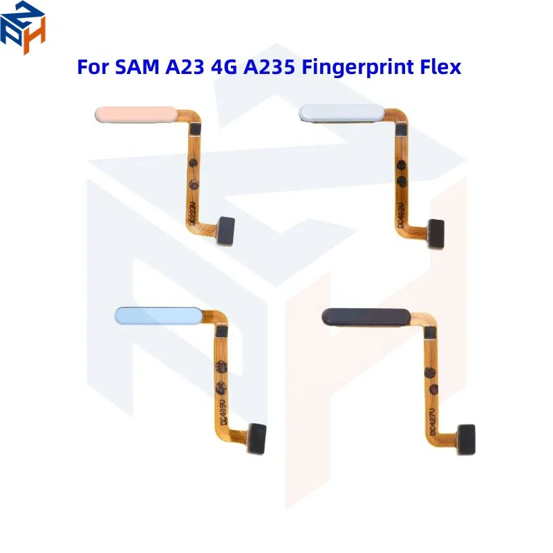 For SAM A235 Home Bottom Extended Flex Cable For Samsung Galaxy A23 4G Fingerprint Sensor Touch Id Cell Phone Parts