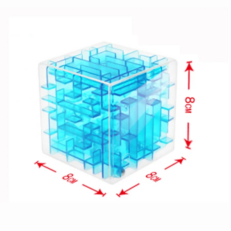 
Wholesale intelligent game plastic 3D magic cube labyrinth for kids 
