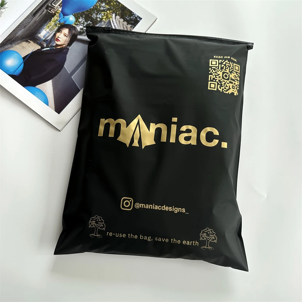 Экологически чистые чехлы на молнии с принтом заказ черные матовые пакеты для футболок полиэтиленовые упаковки одежды сумки