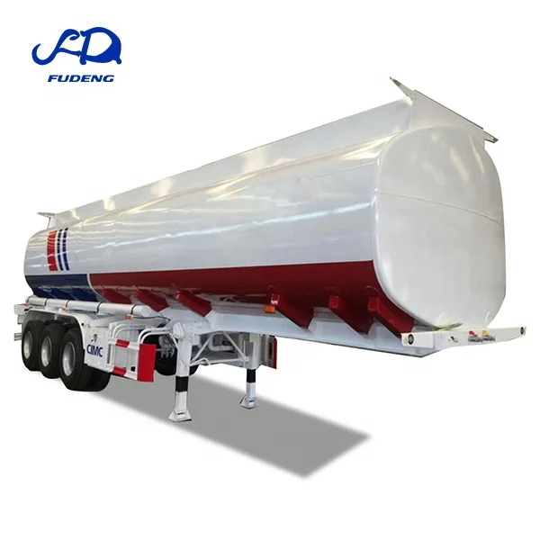 new 3 axles carbon steel fuel oil tanker semi trailer 1000L transport oil petrol gas crude oil for sale