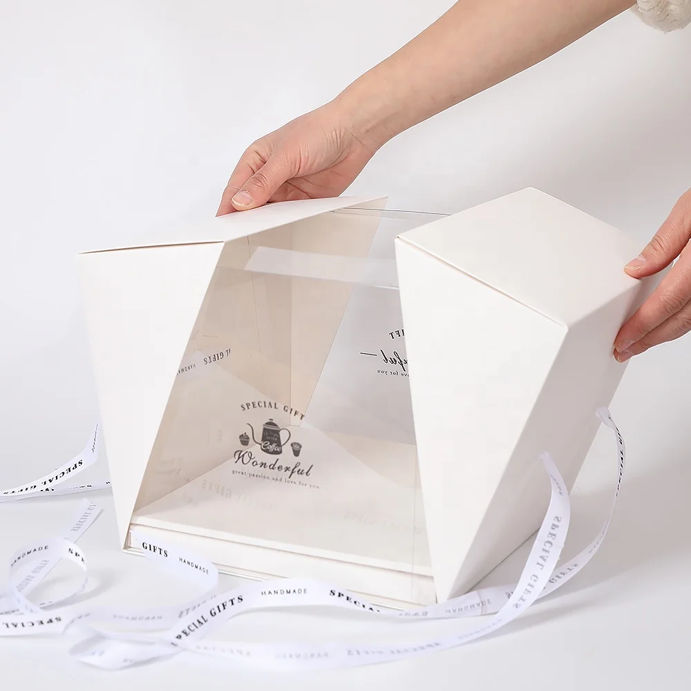 8 and 10 inch custom wedding cake pop boxes in bulk wholesale for sale cake box with window