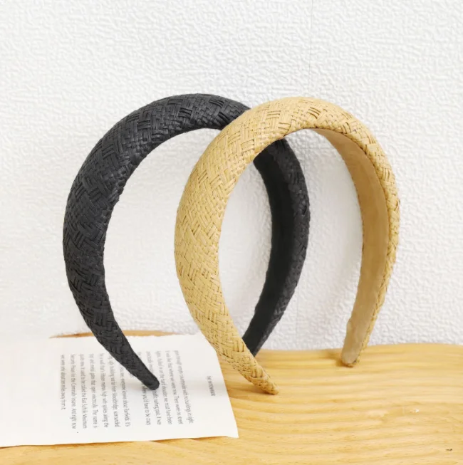 bohemian hair accessories wide strap hair hoop woven hair band